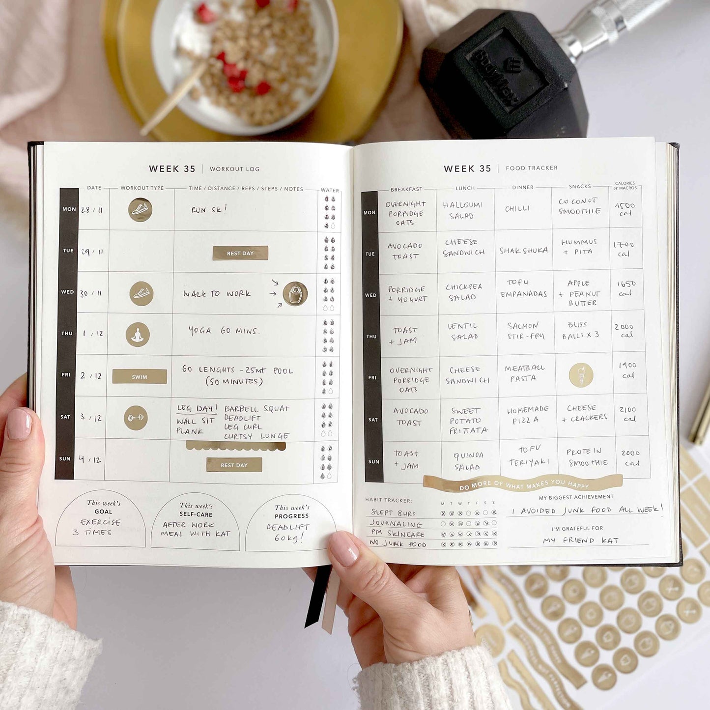 My Daily Fitness Planner - Workout and Meal Planner (Curve)