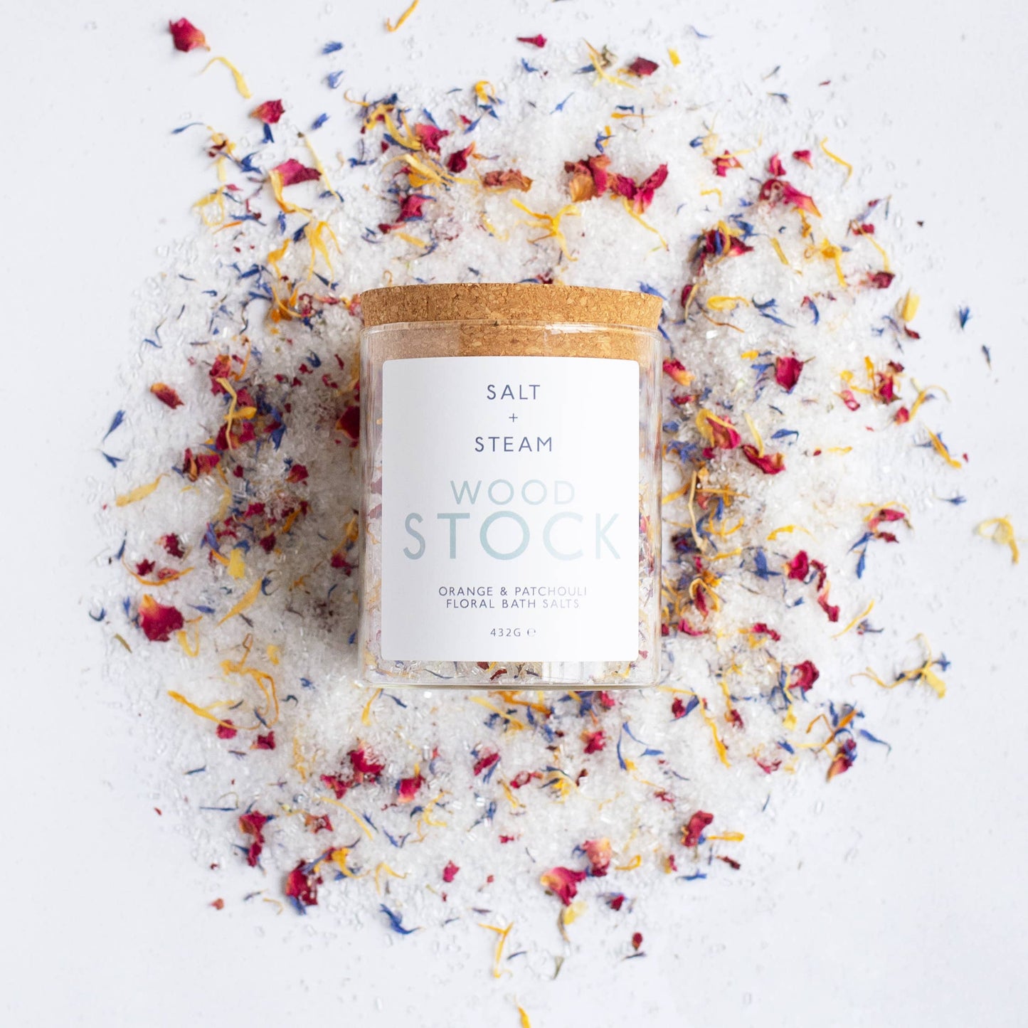 Woodstock - Orange, Patchouli & Petal Bath Salts 432g