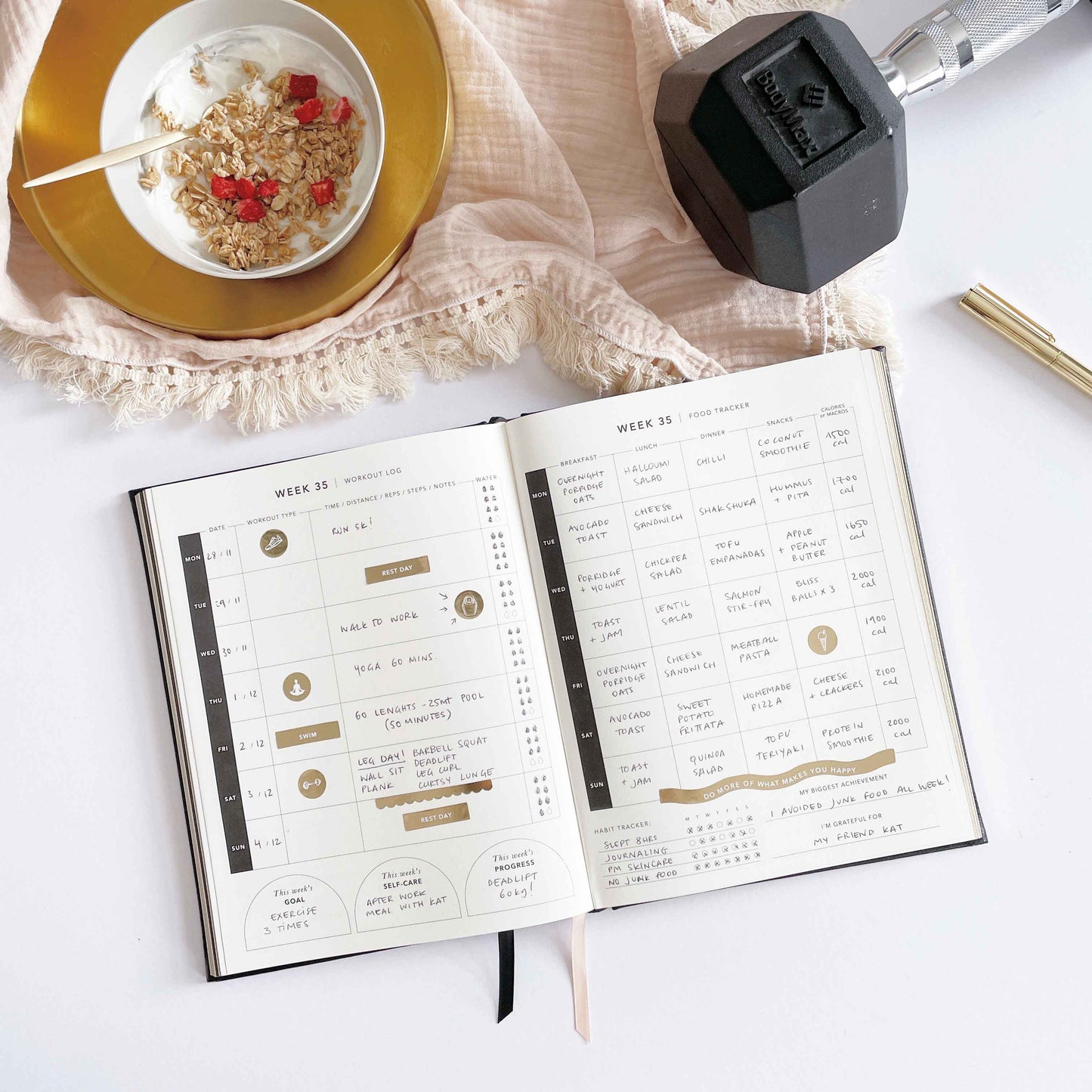 My Daily Fitness Planner - Workout and Meal Planner (Curve)