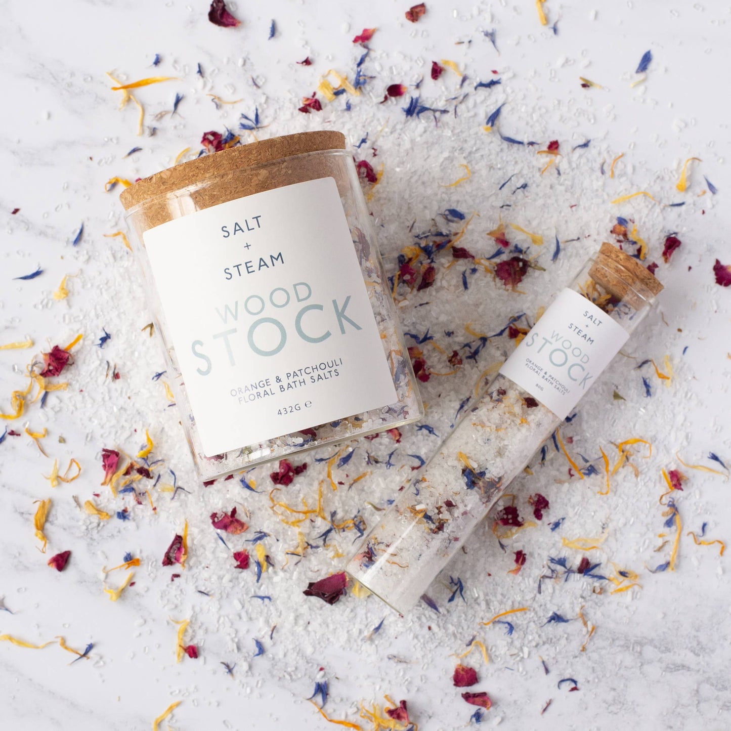 Woodstock - Orange, Patchouli & Petal Bath Salts  432g