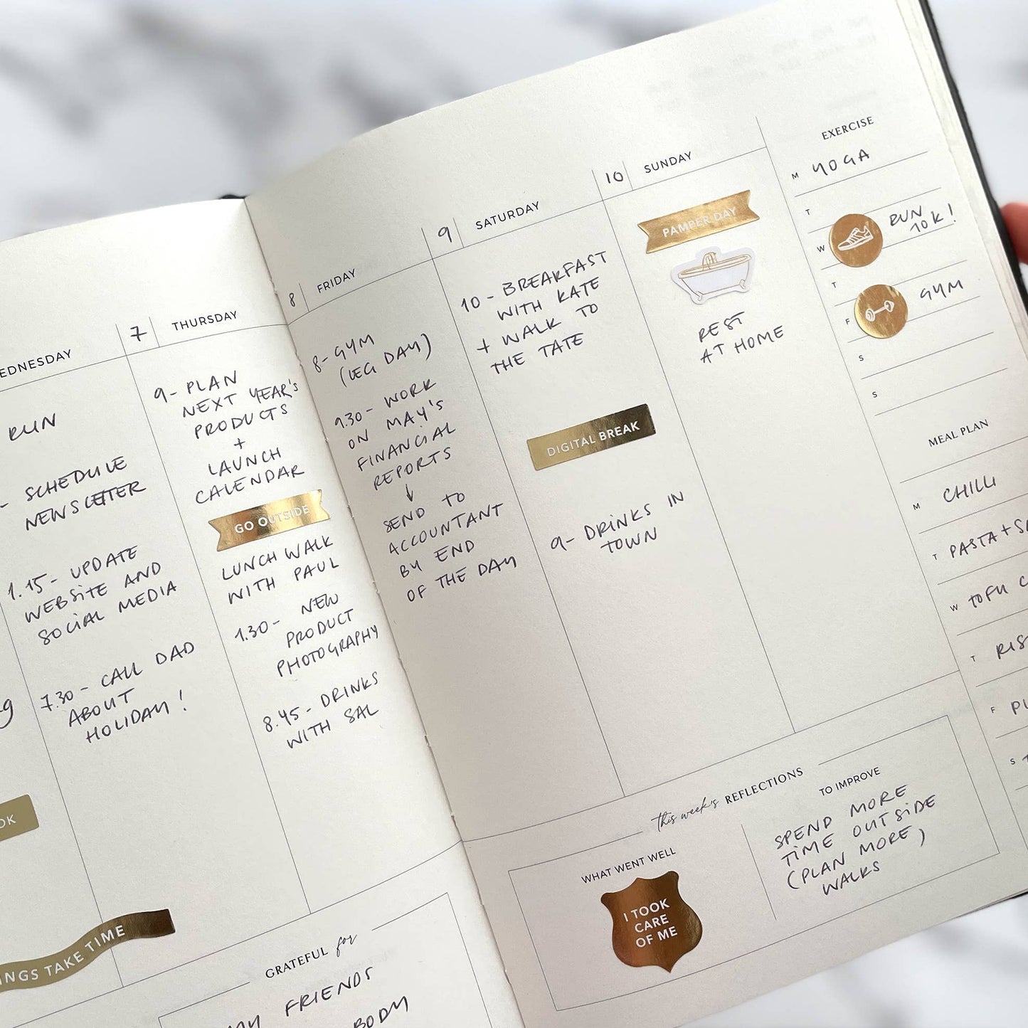 Body + Soul Journal (Solstice) gift for her, undated planner