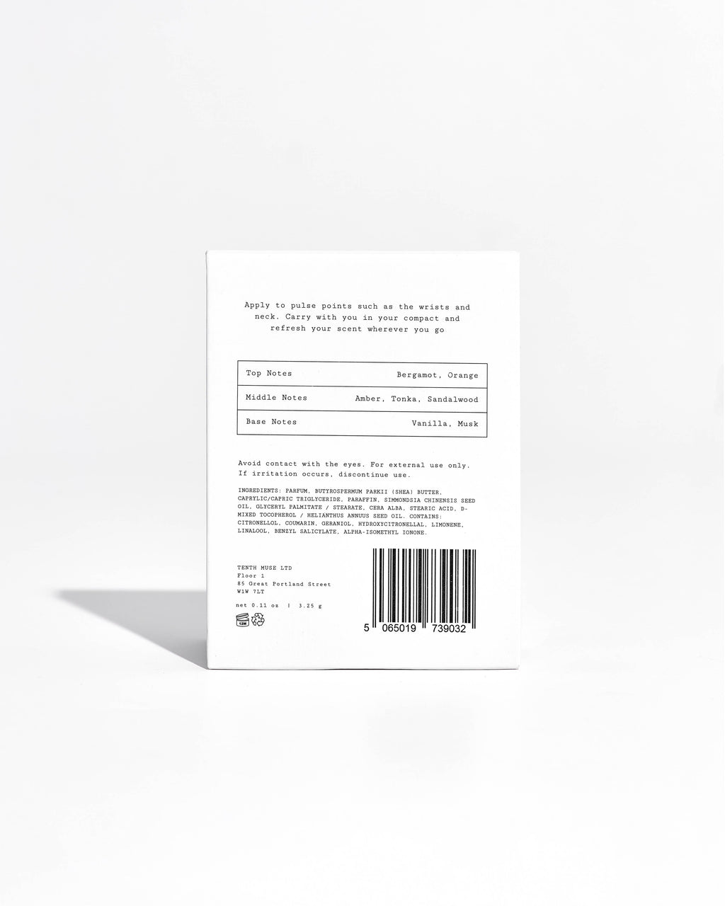 Vanilla Afterglow Solid Perfume Balm