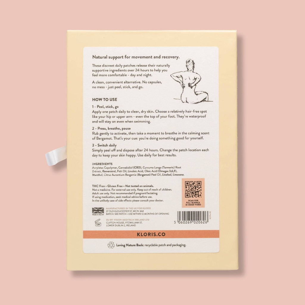 Muscle & Joint Patches - Turmeric, Omegas & Hemp 