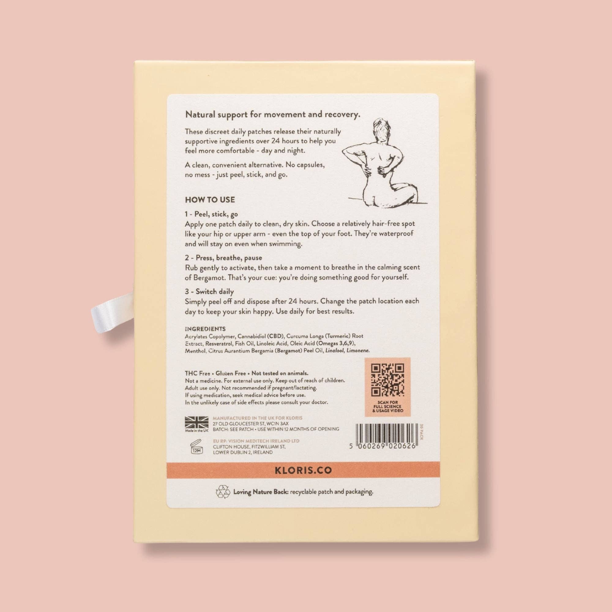 Muscle & Joint Patches - Turmeric, Omegas & Hemp 