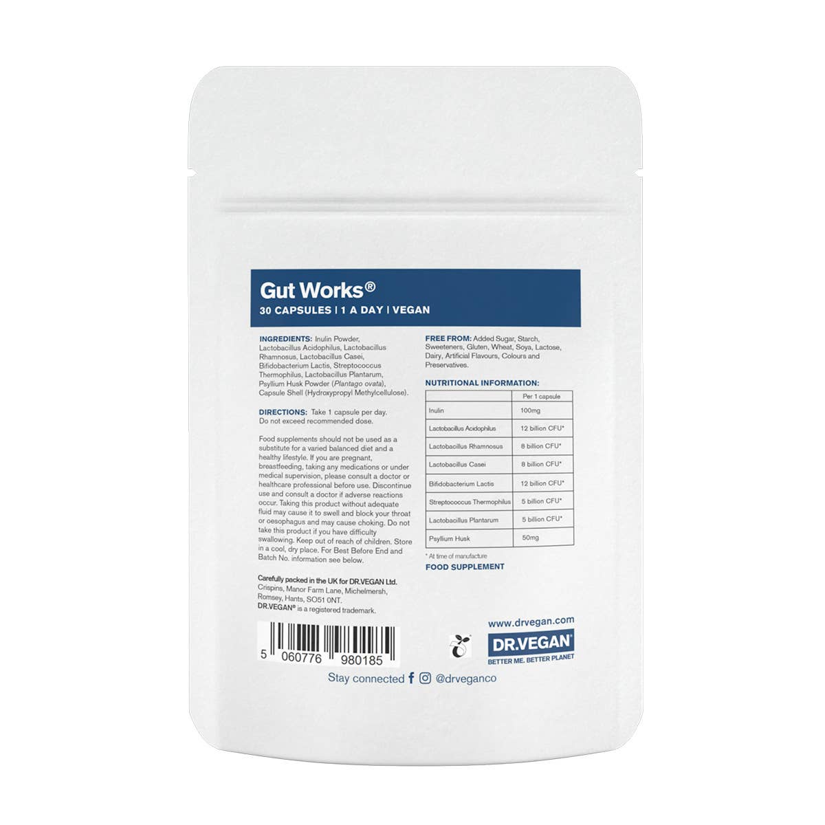 Gut Works® - Pre & Probiotic - 30 Capsules