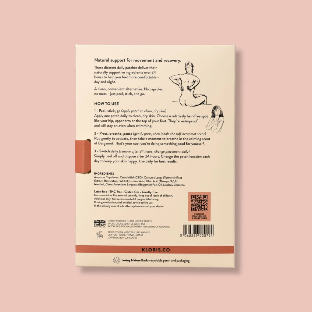 Muscle & Joint Patches - Turmeric, Omegas & Hemp 