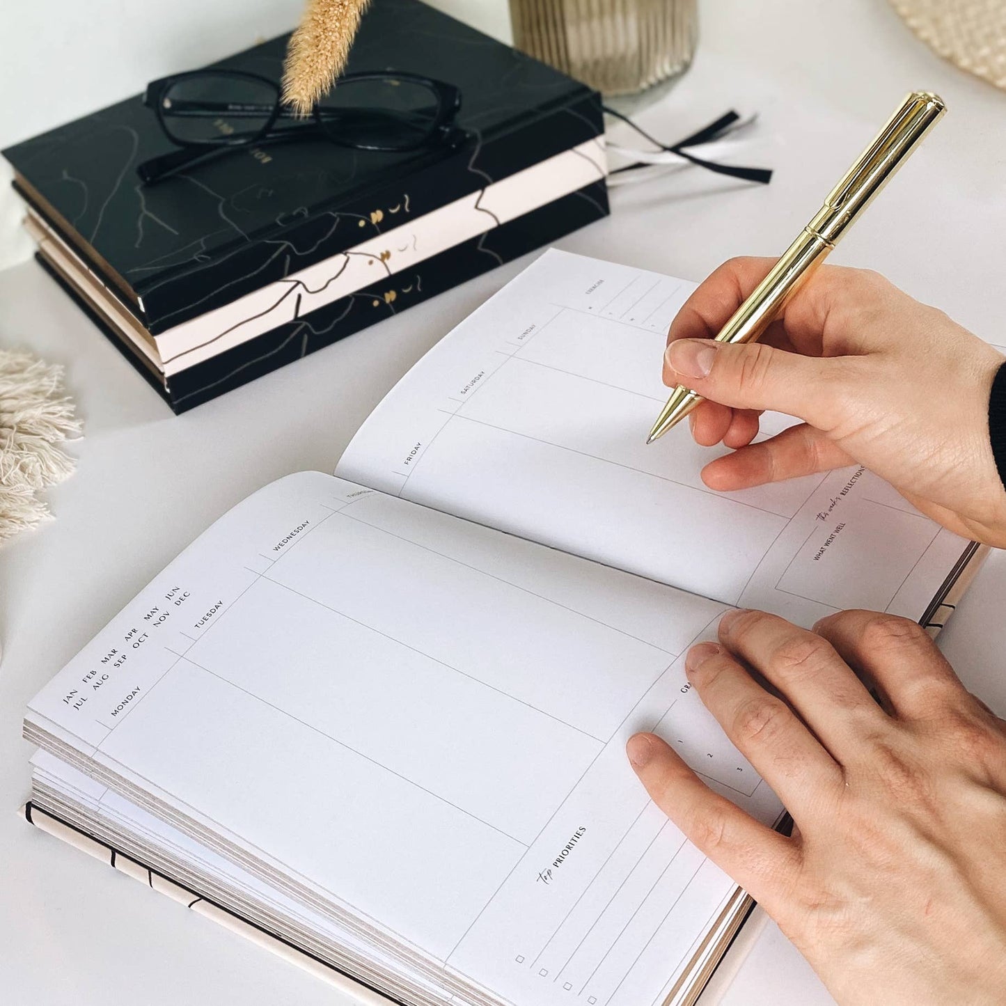 Body + Soul Journal (Solstice) gift for her, undated planner