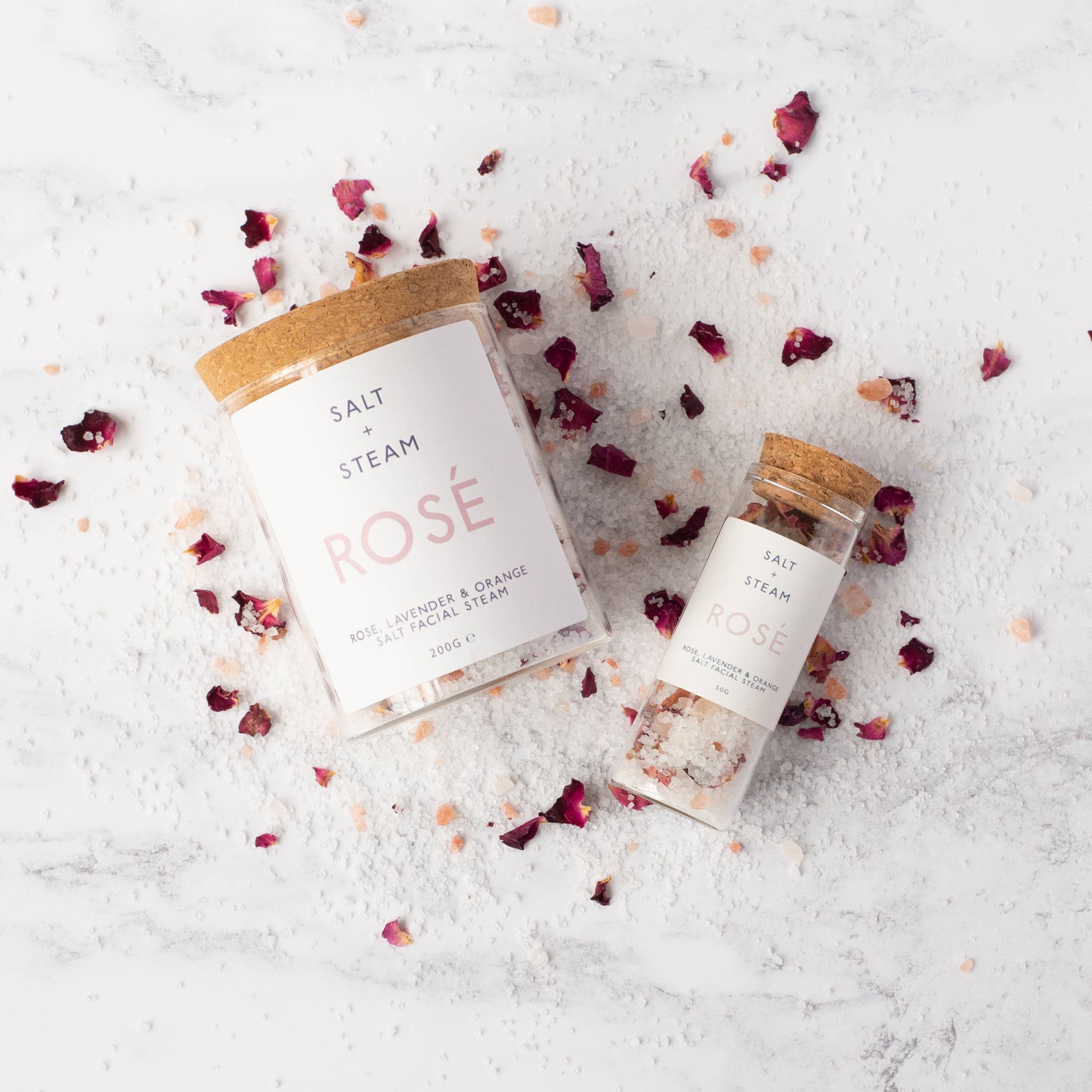 Rosé Facial Steam - Rose, Lavender & Orange  - 200g