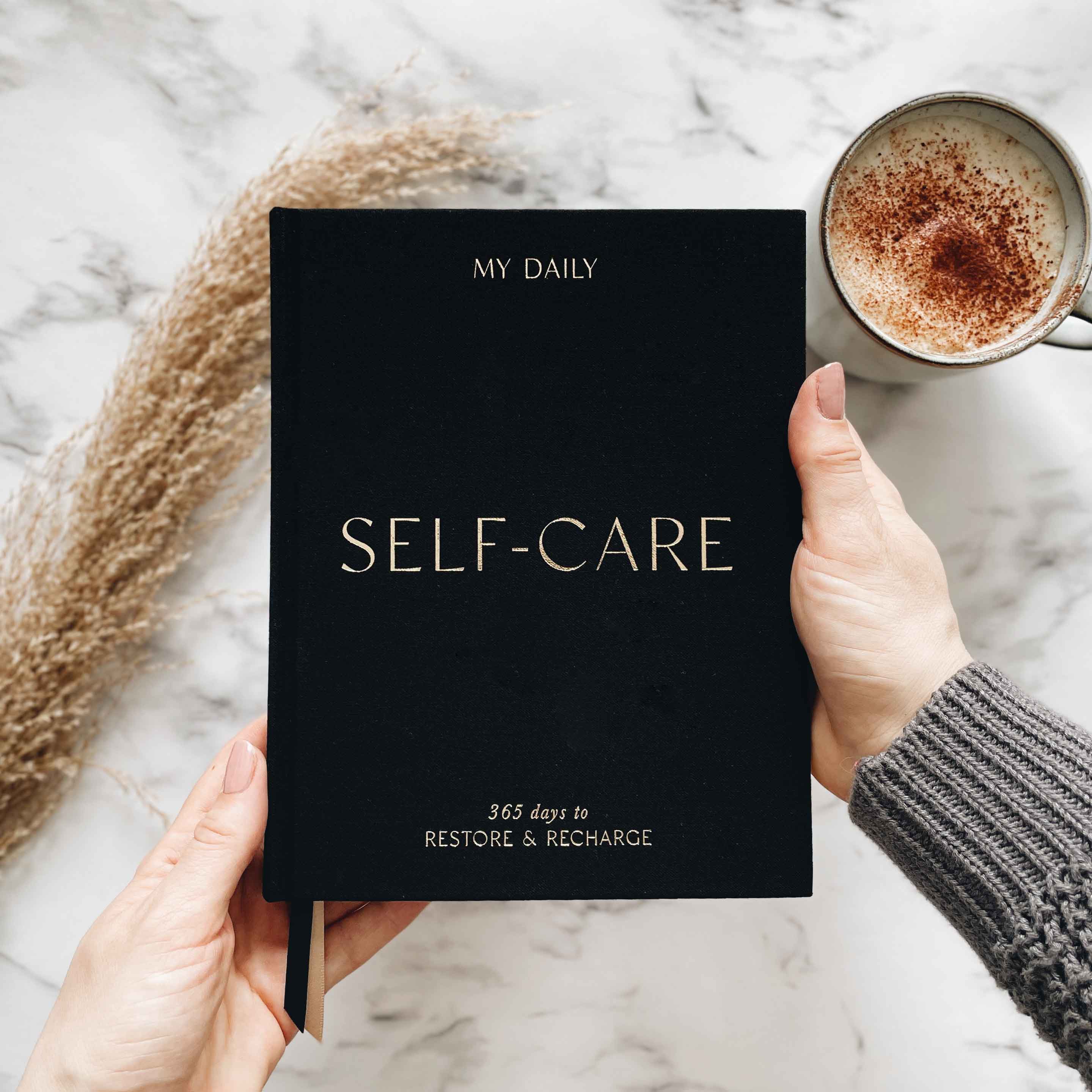 My Daily Self-Care - Gratitude& Reflection journal - Black
