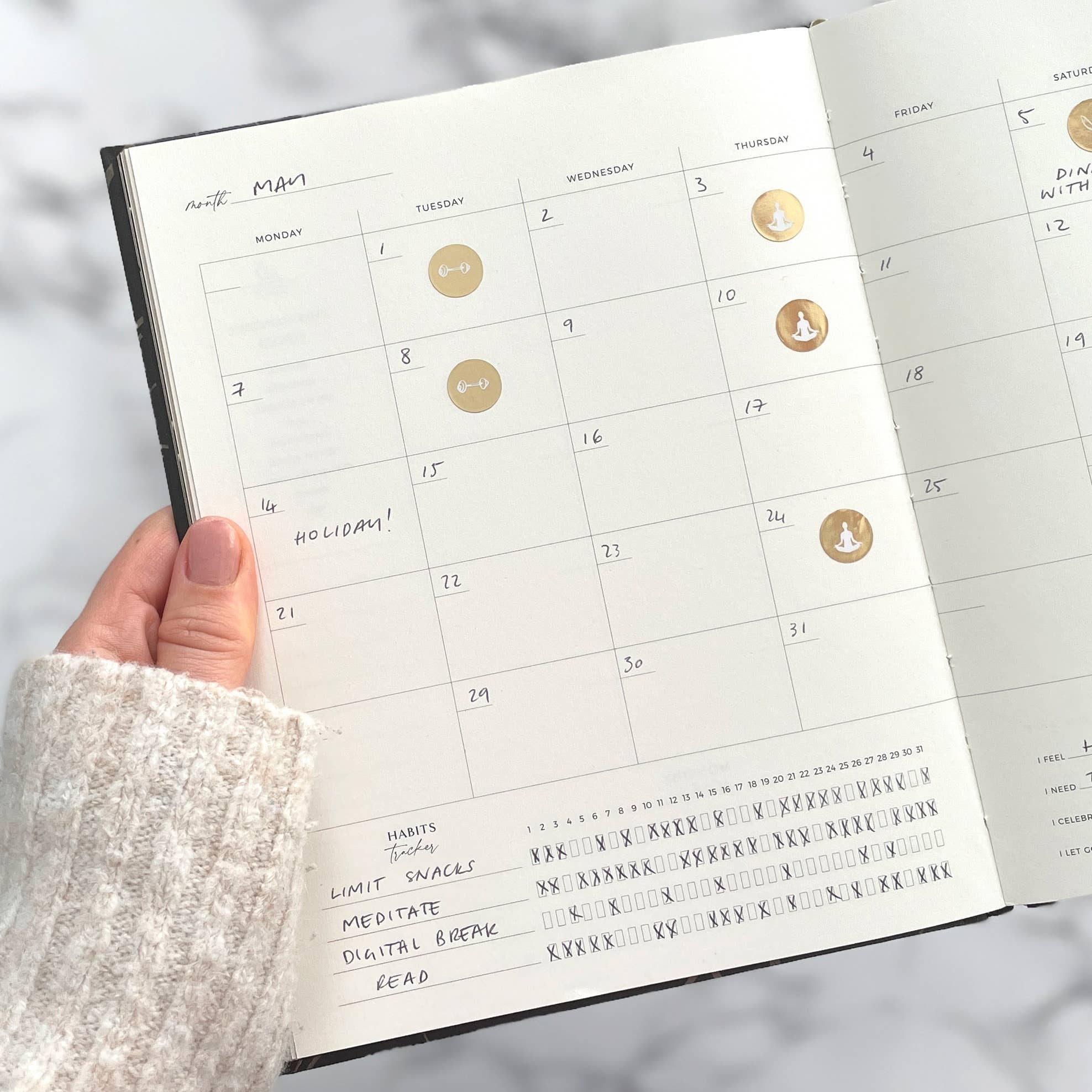 Body + Soul Journal (Solstice) Gift for Her - Undated Planner