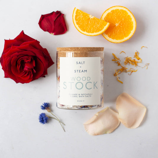 Woodstock - Orange, Patchouli & Petal Bath Salts  432g
