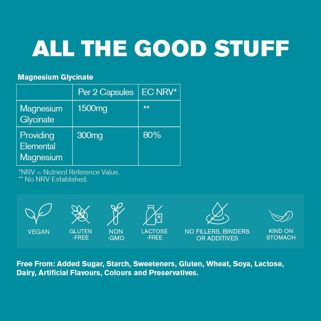 Magnesium Glycinate, 300mg Elemental Magnesium