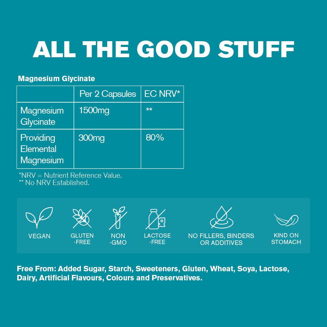 Magnesium Glycinate, 300mg Elemental Magnesium