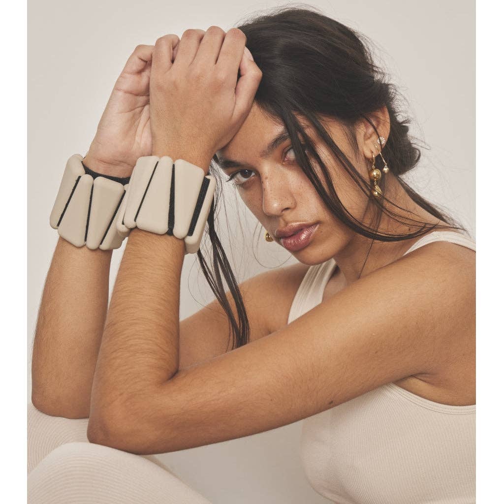 Moonchild Weight Bangles - Sand