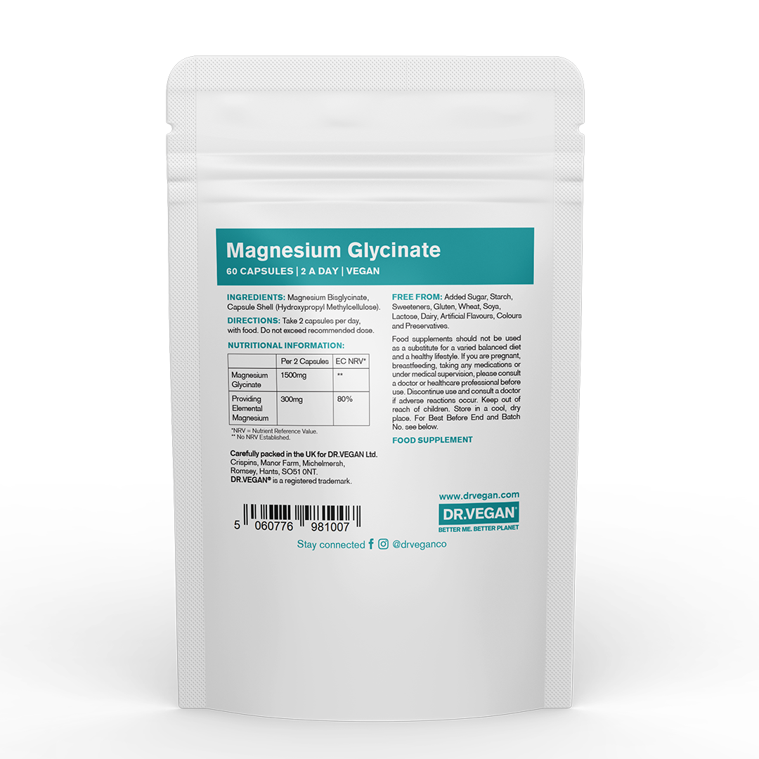Magnesium Glycinate, 300mg Elemental Magnesium