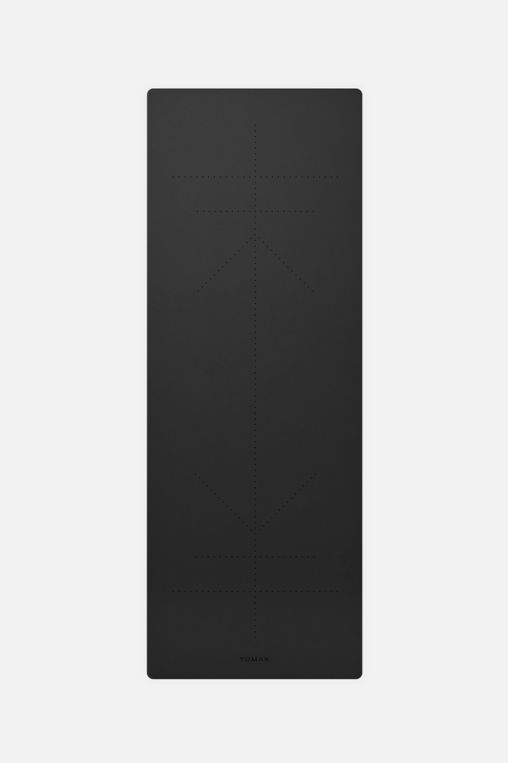 Yuman Yoga Mat Origin 4mm Guides Engraved - Coal